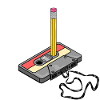 Nostalgia Retro Cassette Tape Pencil 2000 Vibes