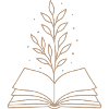 Magic Book Botanical Line Art