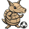 Armadillo Kicker Cartoon Design