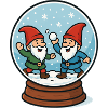 Dwarfs in a snow globe