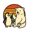 Polar bear and penguin