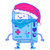 Kawaii Christmas Robot Santa Bot
