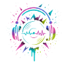 Casque néon, vinyle, son techno rave