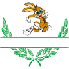 Rabbit Laurel Wreath with Namespace