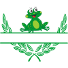Frog Laurel Wreath with Namespace