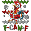 Pull de Noël moche F-CAW-F Poulet