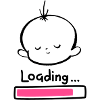 Baby Loading minimal Design