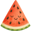 Tranche de pastèque sourire