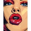 PopArt Lips Power Women Portrait