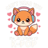 Kawaii Fox Loves K-Pop