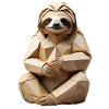 Polygon Sloth Snuggle Design