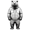 Graphique de sweat à capuche Ours