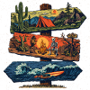 Adventure Signpost – Camping, Desert & Surf