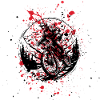 ATV on red and black spots