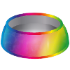 Regenbogen Futternapf Motiv für Haustiere