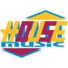 Stylisches House-Music Typografie Design