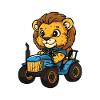 Lion Tractor Farmer