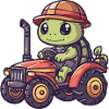 Schildkröte Traktor Farmer