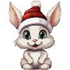 Winter bunny with cap