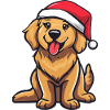 Golden Retriever Dog Christmas Funny