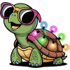 Lichtschein Turtle mit Sonnenbrille