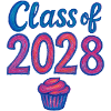 Class of 2028 Cupcake Gradient