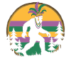 Mardi Gras Bigfoot T-Shirt