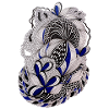 Black White Blue Ornament