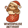 Winterpause Aktiviert Faultier