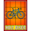Holy Biker Stained Glass Bicycle