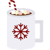 Snowflake Cocoa Mug Art