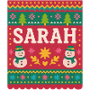 Sarah Christmas Snowman Festive Art 
