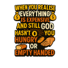 Expensive Realisation Hungry, Christian Faith 