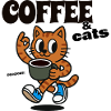 Cat Coffee Lover COFFEE & CATS
