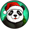 Panda Santa Claus