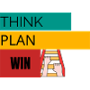 RÉFLÉCHIR · PLAN · WIN – T-shirt motivant