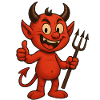 Cheerful Cartoon Devil – Funny Devil Design