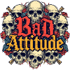 Bad Attitude Skull Roses