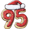 95 Number Cookie Christmas
