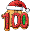 100 Number Cookie Christmas
