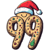 99 Number Biscuit Christmas