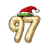 97 Number Cookie Christmas