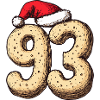 93 Number Cookie Christmas