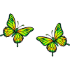 Glowing butterflies