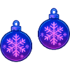 Christmas Ball Snowflake Ornament