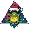 Frosch im Santa Triangle
