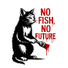 No Fish No Future Katze Graffiti