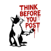 Think before you post Cat