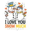 Romantic Snowman Love – Winter Motif