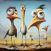 Coastal Gossip: Bizarre Bird Troop